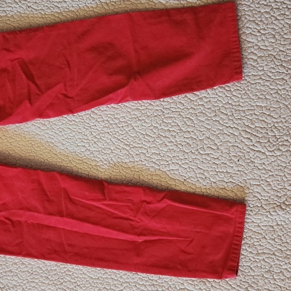 Victoria's Secret VS Siren Strawberry Red Corduroy Low-rise Tapered Leg Jegging - Picture 5 of 11